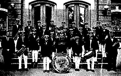 The American Indian Guards Band in 1913